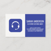 カスタマーサービスエージェント |ヘッドセット 名刺 (正面)