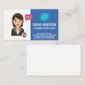 カスタマーサービスエージェント |電話オペレーター 名刺 (正面/裏面)