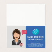 カスタマーサービスエージェント |電話オペレーター 名刺 (外部フラット)