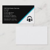 カスタマーサービスコールの中心の名刺 名刺 (正面/裏面)