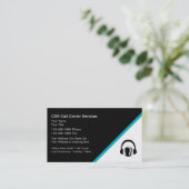 カスタマーサービスコールの中心の名刺 名刺 (スタンド正面)