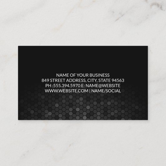 カスタマーサービスロゴ | 企業の 名刺 (裏面)