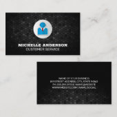 カスタマーサービスロゴ | 企業の 名刺 (正面/裏面)