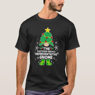 カスタマーサービス担当者グノームファミリーホリデー Tシャツ