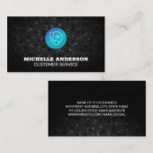 カスタマーサービス24 H電話ロゴ 名刺 (正面/裏面)