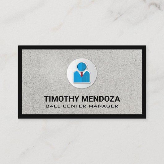 カスタマーサービス | コールセンターロゴ 名刺 (正面)