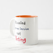 カスタマーサービス ツートーンマグカップ (正面左)