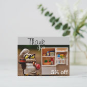 カスタマーサービス ポストカード (スタンド正面)