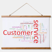 カスタマーサービス 吊り下げ型タペストリー (正面)