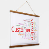 カスタマーサービス 吊り下げ型タペストリー (傾斜あり)
