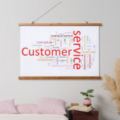 カスタマーサービス 吊り下げ型タペストリー (寝室)