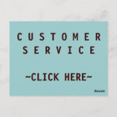 カスタマーサービス – INFOポストカード ポストカード (裏面)