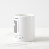 カスタマーサービスVの技能訓練のマグ コーヒーマグカップ (中央)