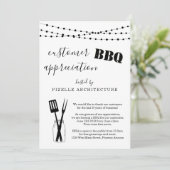 カスタマー アプリーシエーション ビジネス BBQ パーティー 招待状 (スタンド正面)
