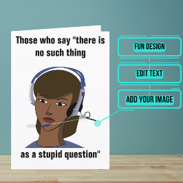 カスタマー・サービス担当者のおもしろい誕生日 カード