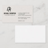 カスタマー・サービス担当者のロゴ 名刺 (正面/裏面)