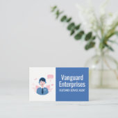 カスタマー・サービス担当者 | コールセンター 名刺 (スタンド正面)