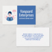 カスタマー・サービス担当者 | コールセンター 名刺 (正面/裏面)