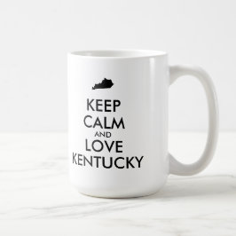カスタマ保イズ可能なCALM  AND LOVE KENTUCKY コーヒーマグカップ