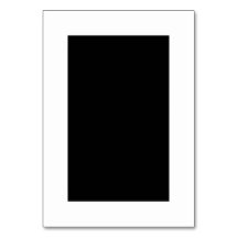 カスタマ空白のイズ可能な白黒表番号カード