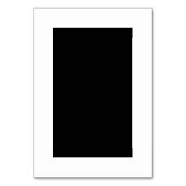 カスタマ空白のイズ可能な白黒表番号カード テーブルナンバー