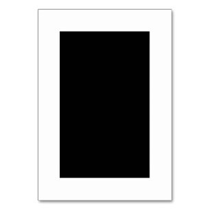 カスタマ空白のイズ可能な白黒表番号カード テーブルナンバー