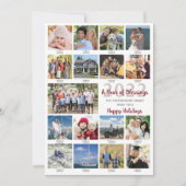 カスタムあいさつ文17フォトコラージキャプション シーズンカード (正面)