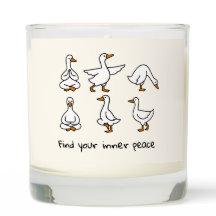 カスタムあなたの内の平和ヨガおもしろいダックを見つける