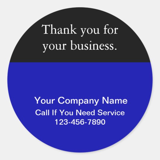 カスタムありがとう ラウンドシール (正面)