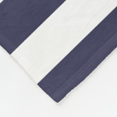 カスタムいかりの歓迎パタストライプーン フリースブランケット (角)