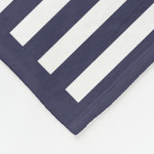 カスタムいかりの歓迎パタストライプーン フリースブランケット (角)