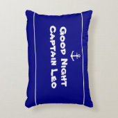 カスタムいかりネイビーブルー&ホワイト アクセントクッション (正面(垂直))