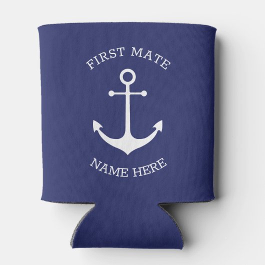 カスタムいかり海軍、ファーストメイト航海の名 缶クーラー (裏面)