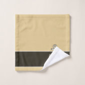 カスタムいかり航海のサンドタンブラウン バスタオルセット (ウォッシュタオル)