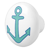 カスタムいかり航海のドア及び引き出しプルノブ セラミックノブ (右)