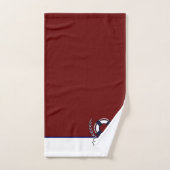 カスタムいかり航海のバスルーム海ネイビーブルーB バスタオルセット (ハンドタオル)