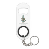 カスタムいかり航海のファミリークルーズバケーションスワッグ キーホルダー栓抜き (裏面)