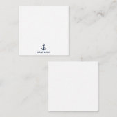 カスタムいかり航海のボートネームキャプテン ノートカード (正面/裏面)