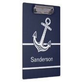 カスタムいかり航海の海ネイビーブルー クリップボード (右)