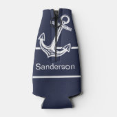 カスタムいかり航海の海ネイビー ボトルクーラー (裏面)