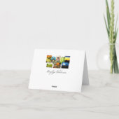 カスタムいたずらっ子と良い子のサンタリスト カード (裏面)