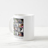 カスタムおじいちゃん父の日パパ9フォトコラージュ コーヒーマグカップ (正面左)