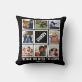 カスタムおじいちゃん男の神話の伝説8 Photo Collage クッション (正面)