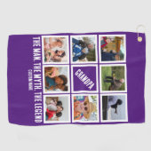 カスタムおじいちゃん男の神話の伝説8 Photo Collage ゴルフタオル (横)