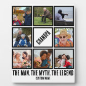 カスタムおじいちゃん男の神話の伝説8 Photo Collage フォトプラーク (正面)