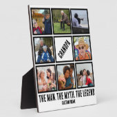 カスタムおじいちゃん男の神話の伝説8 Photo Collage フォトプラーク (側面)