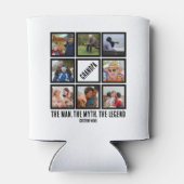 カスタムおじいちゃん男の神話の伝説8 Photo Collage 缶クーラー (裏面)