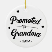 カスタムおばあちゃんに昇進 セラミックオーナメント (裏面)
