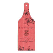 カスタムおばあちゃんのクリスマスレシピ カッティングボード (正面)