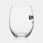 カスタムおばあちゃんのシッピーカップ ステムなしワイングラス (右)